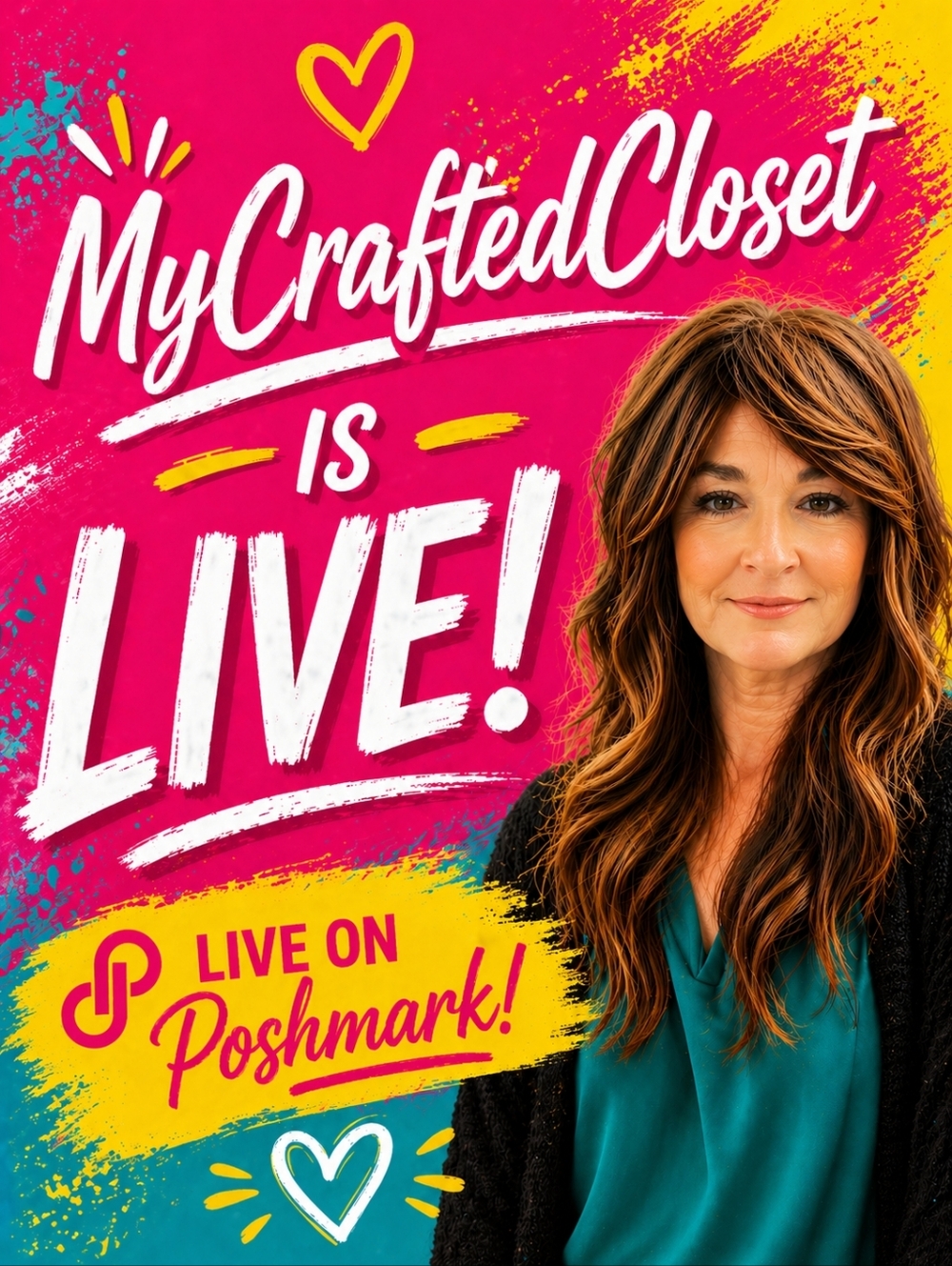 MyCraftedCloset is LIVE! heart my flyer so you'll never miss a live